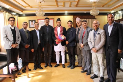 नवनियुक्त उपप्रधान तथा गृहमन्त्रीसँग नेपाल उद्योग परिसंघको भेटवार्ता